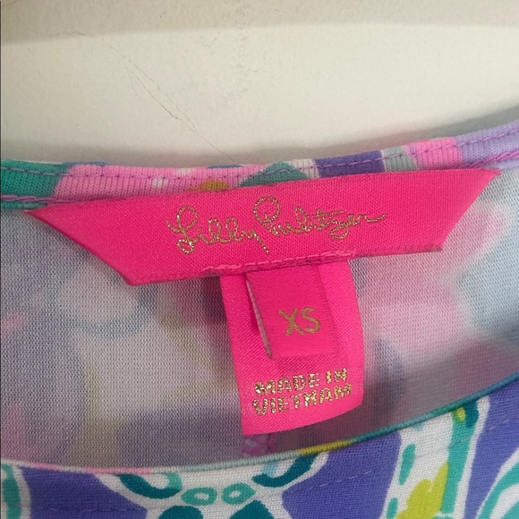 LILLY PULITZER Ophelia It Was All a Dream Jersey Knit 3/4 Sleeve Dress Size XS - Picture 5 of 15